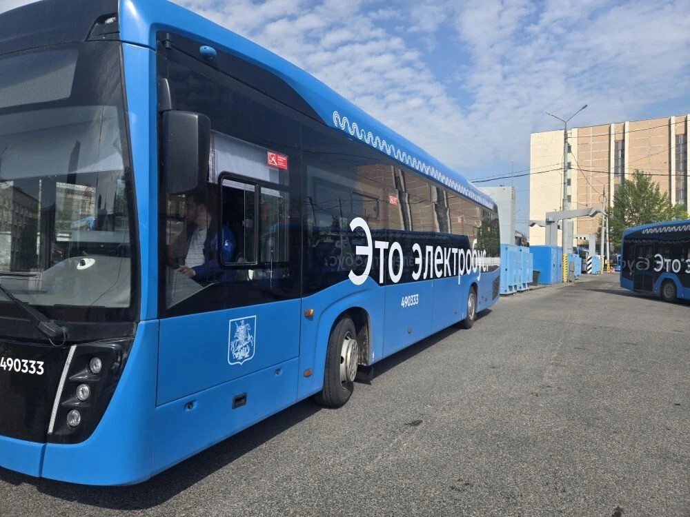 Электробусы КАМАЗ предоставлены для конкурса водительского мастерства в Санкт-Петербурге
