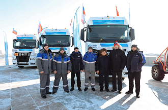 На фестивале «ЗимФестАмур» в Благовещенске продемонстрировали автомобили КАМАЗ поколения К5