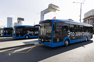В Москву поступила очередная партия электробусов КАМАЗ нового поколения А5