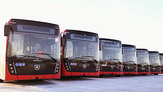 Новые автобусы НЕФАЗ пополнили парк общественного транспорта Вологды