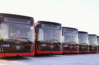 Новые автобусы НЕФАЗ пополнили парк общественного транспорта Вологды