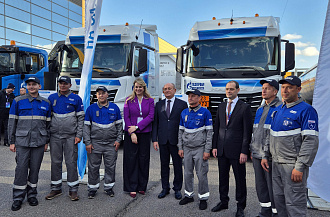 КАМАЗы на CПГ: финиш автопробега на ПМГФ-2025